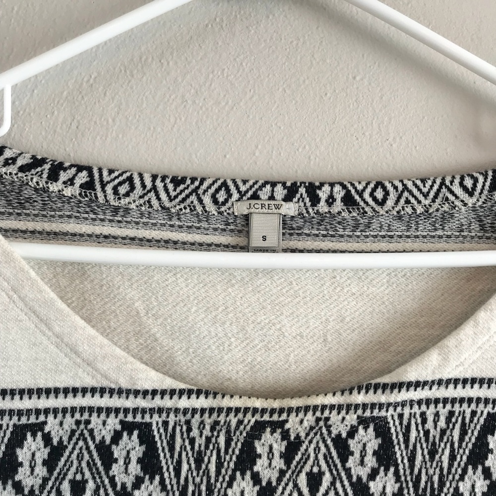 J. Crew Jacquard Stripe Sweatshirt - Picture 2 of 3